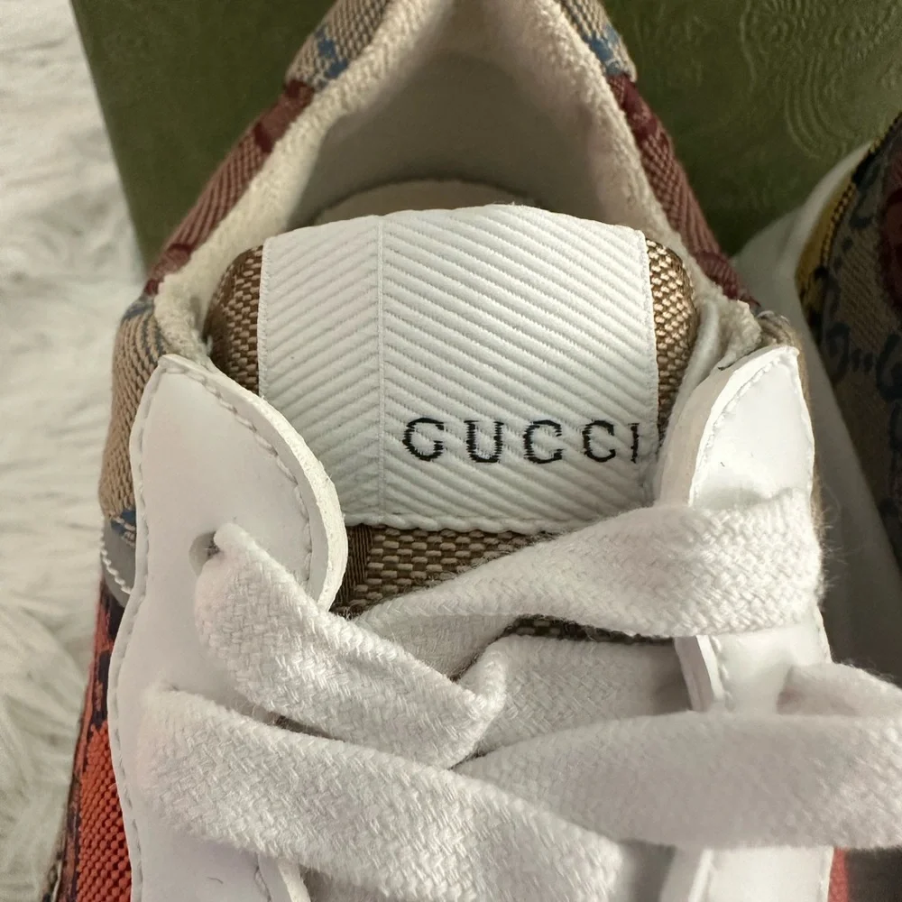 New Authentic Gucci 663681 Women's‎ Rhyton Sneakers Size 35.5 35 1/2 - Picture 3 of 9
